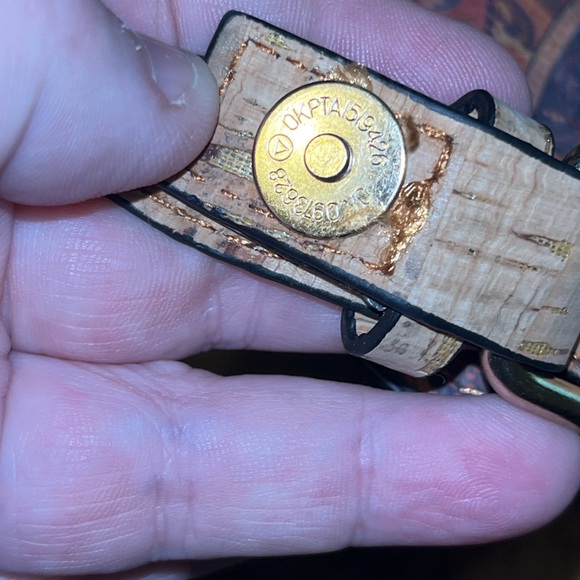 Tan and Brown Cork and Floral Crossbody Bag - Picture 11 of 12